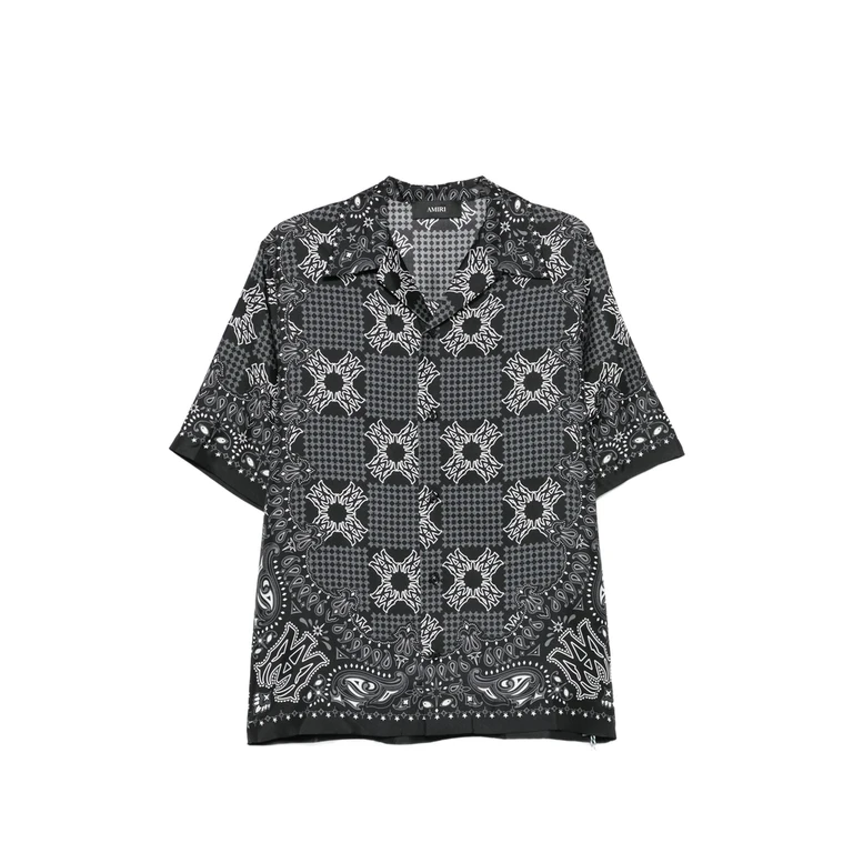 Amiri Paisley-print Short-sleeve Shirt