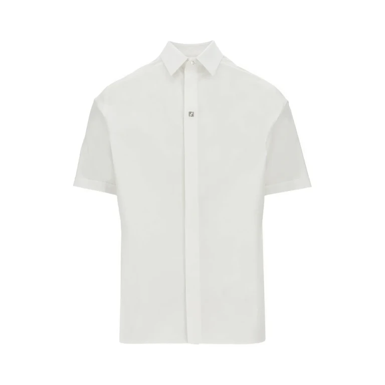 FENDI Boxy Fit poplin shirt Man 39