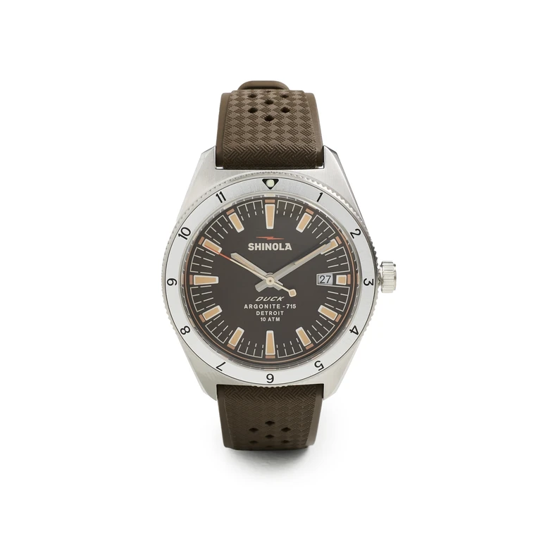 Shinola Duck 3HD 40mm Watch Mallard Brown 40mm