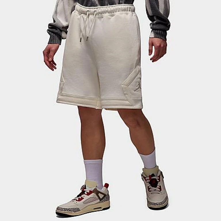 Jordan Men's Flight Fleece Diamond Shorts in Sail Size: XS