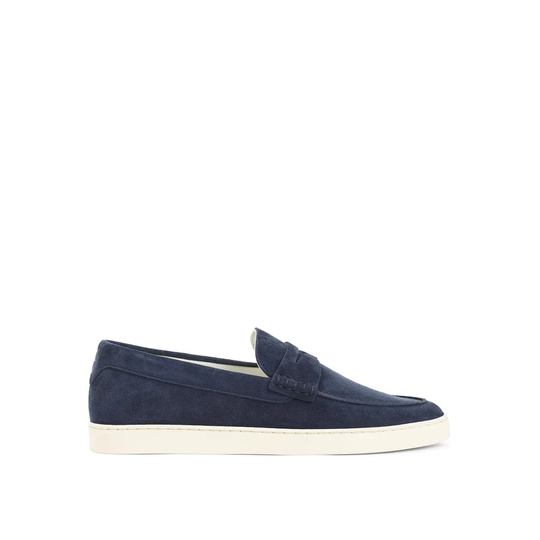 BRUNELLO CUCINELLI Suede Loafers Male 43.5