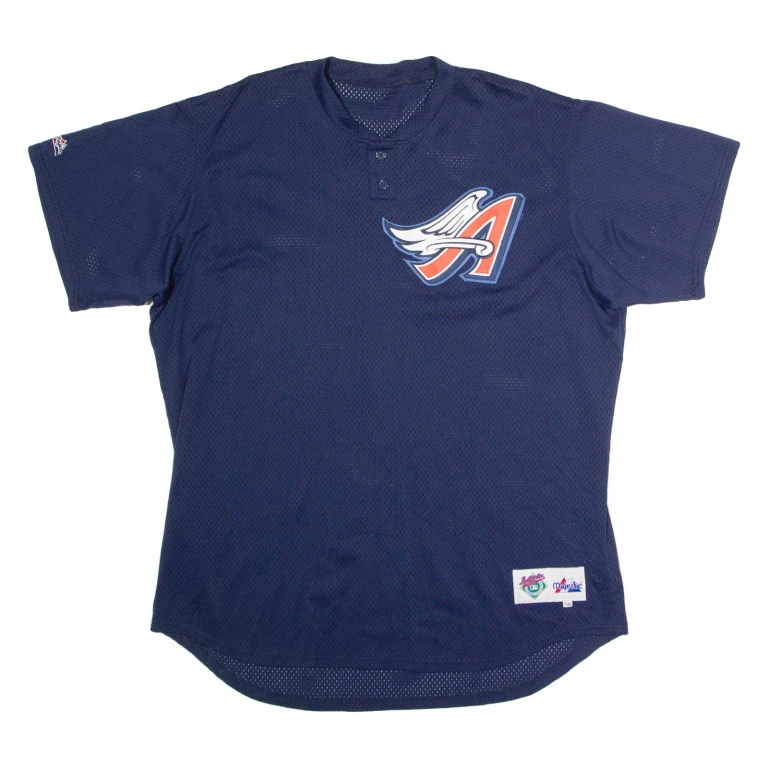 MAJESTIC Los Angeles Angels Alternate Mens Jersey Blue USA Nylon 2XL