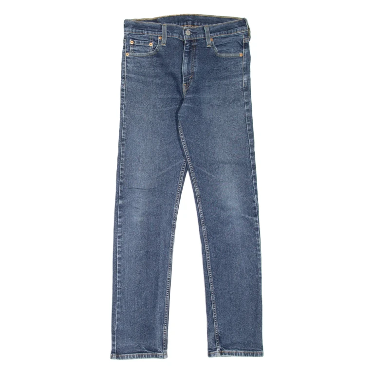 LEVI'S 513 Jeans Mens Blue Slim Straight Stone Wash W30 L32