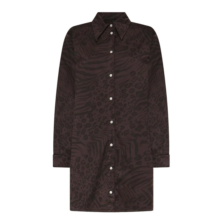 Pinko Robe Au Genou - Marron (106446A35AM28)