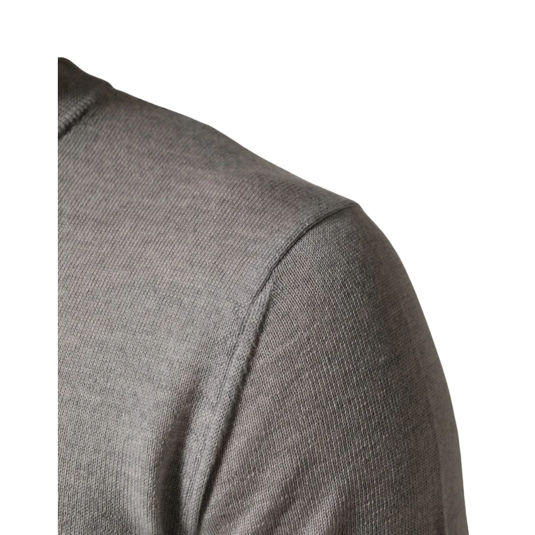 Dolce & Gabbana Gray Long Sleeves Crew Neck Pullover Sweater Virgin Wool Clothing - Men