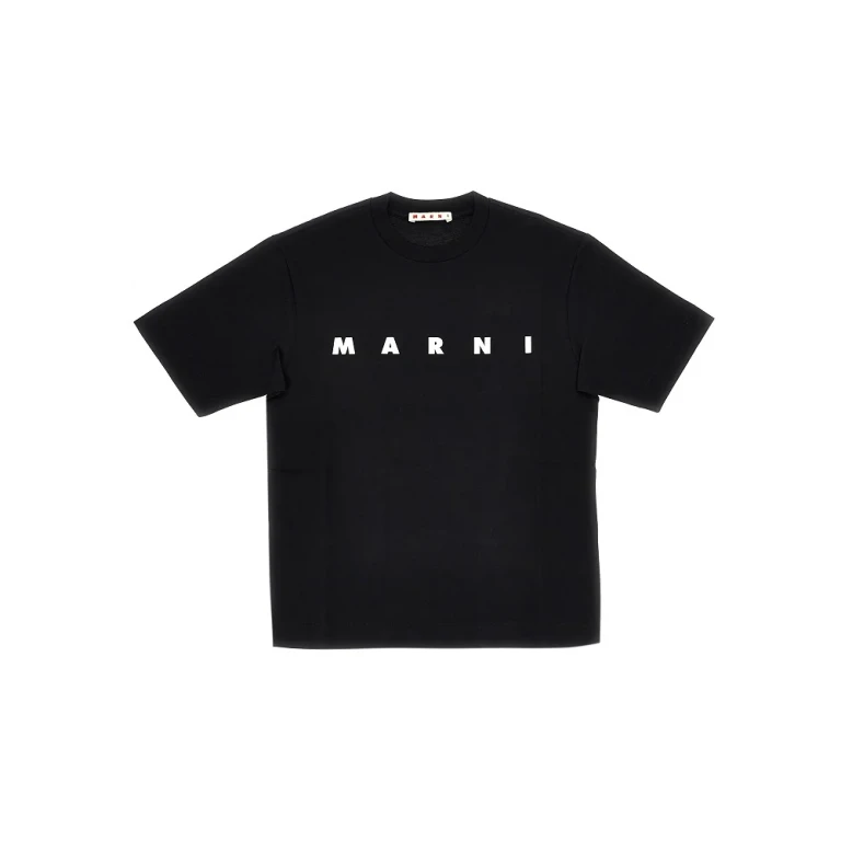 MARNI Cotton t-shirt with logo print Kids 8Y