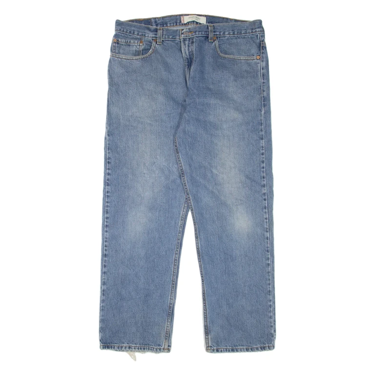 LEVI'S 505 Jeans Mens Blue Regular Straight Stone Wash W38 L30