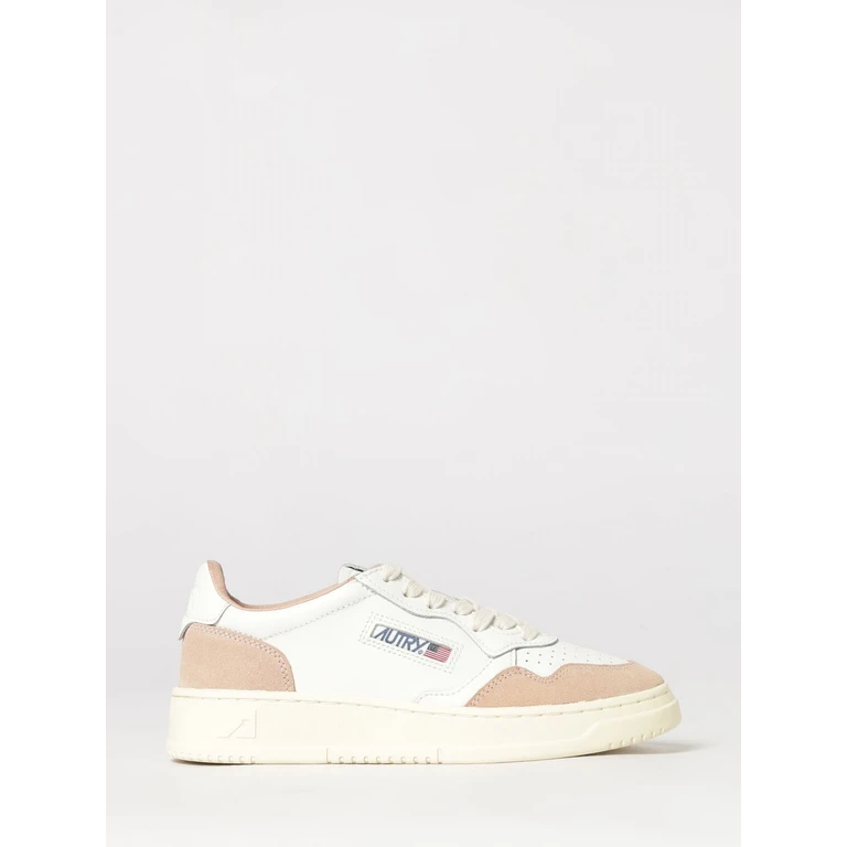 Medalist Low Bicolor Leather Sneakers with Perforated Toe (AULWFT16)