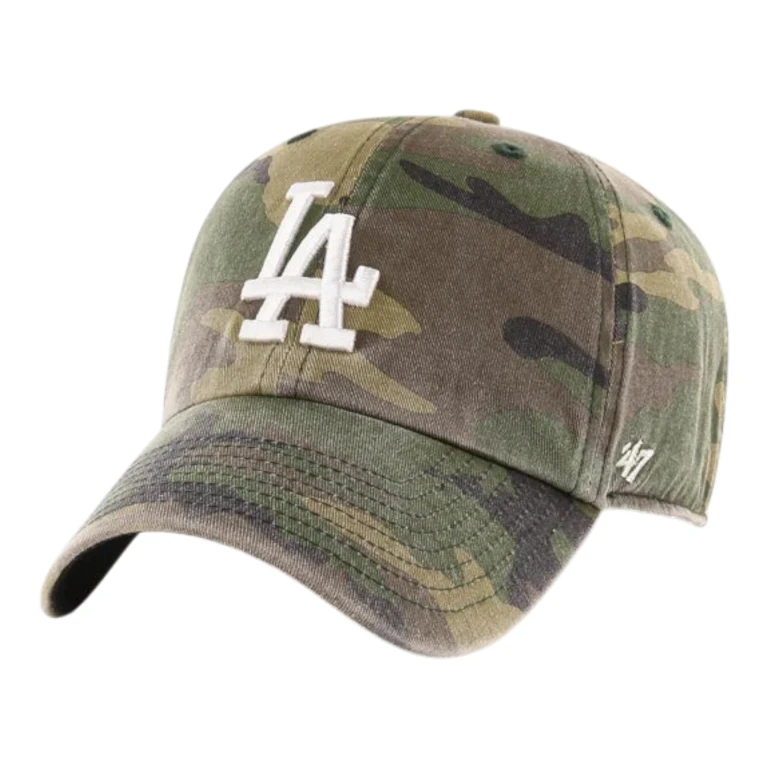 Clean Up Los Angeles Dodgers Strapback Hat - Camo Adjustable Cap