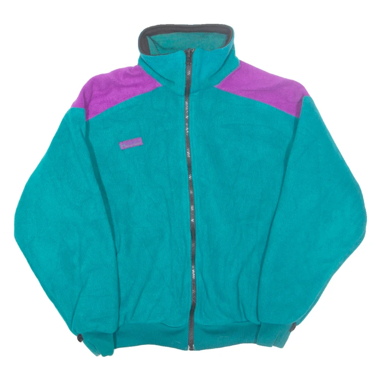 COLUMBIA Womens Fleece Jacket Green L
