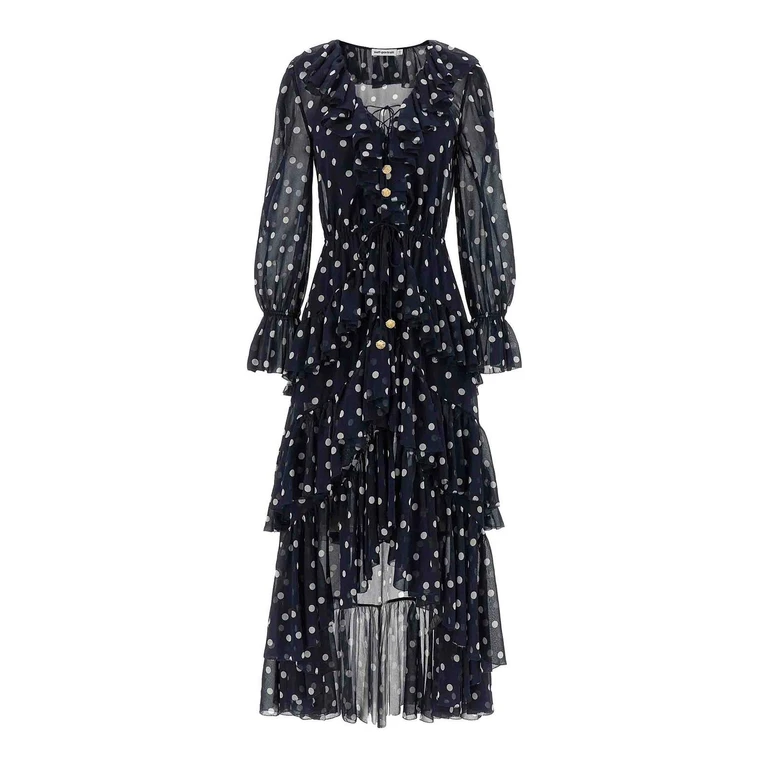 Self Portrait Maxi Robe - Bleu (PF26116XB)