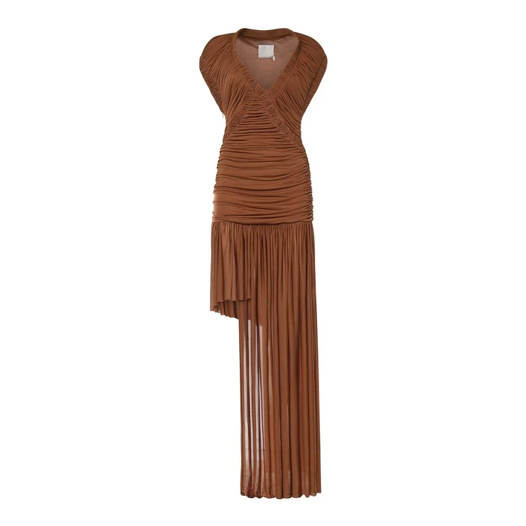 Christopher Esber Maxi Robe - Marron (25043553RUSSET)