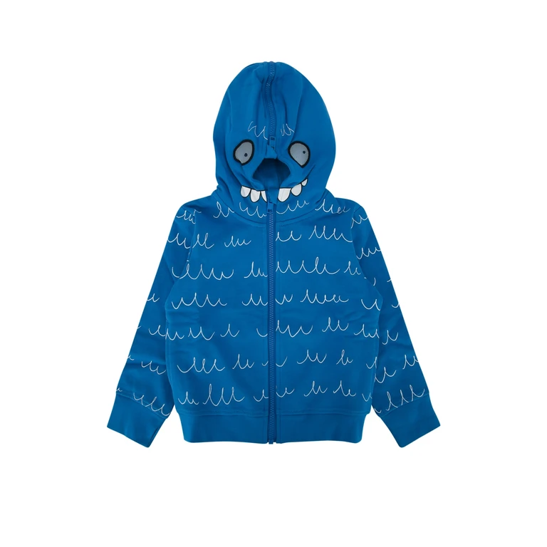 Stella Mccartney Kids Jersey Cardigan Azzurrobianco Cotton Felpe