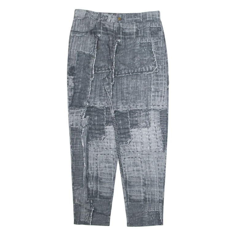 Mens Trousers Grey Regular Straight W32 L31
