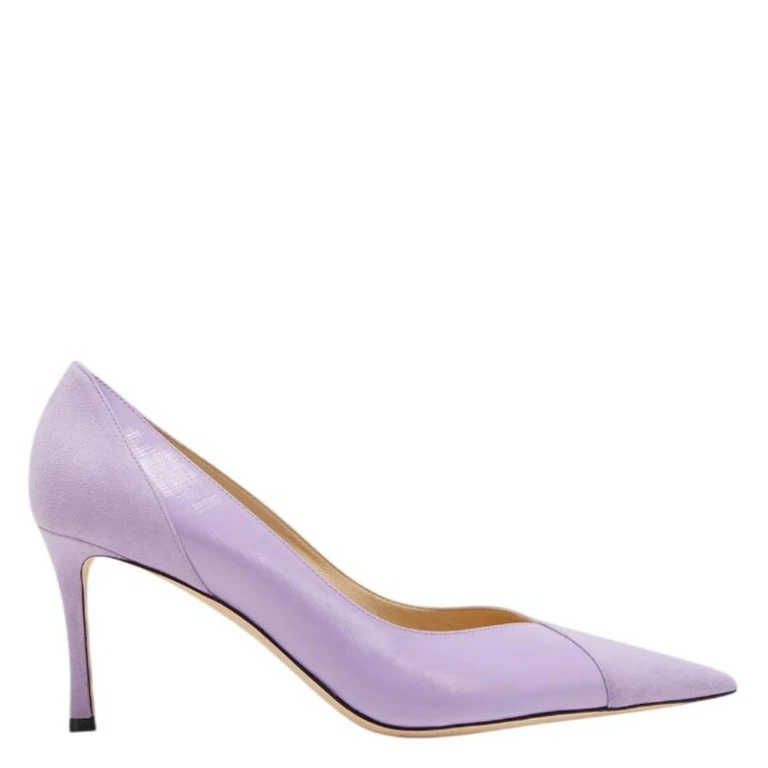 Cass 75 Mixed Leather Pumps