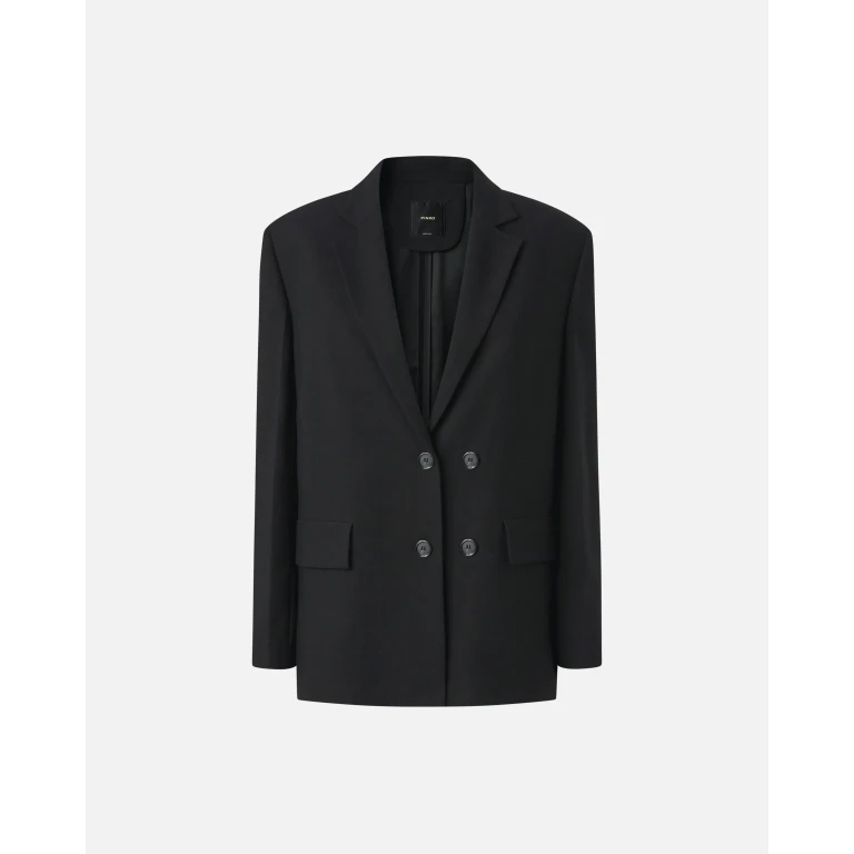 Pinko - Blazer boutonné en toile - 36