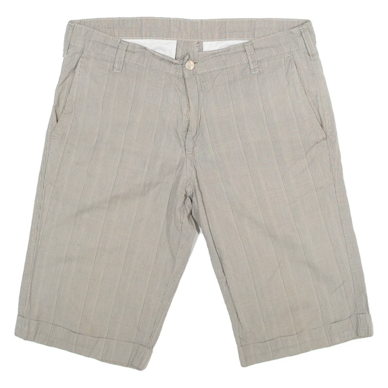 CARHARTT Womens Workwear Shorts Grey Check M W30