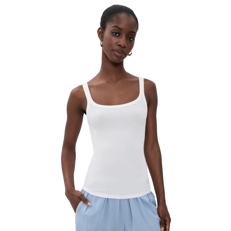 The Undershirt Rib Tank White M