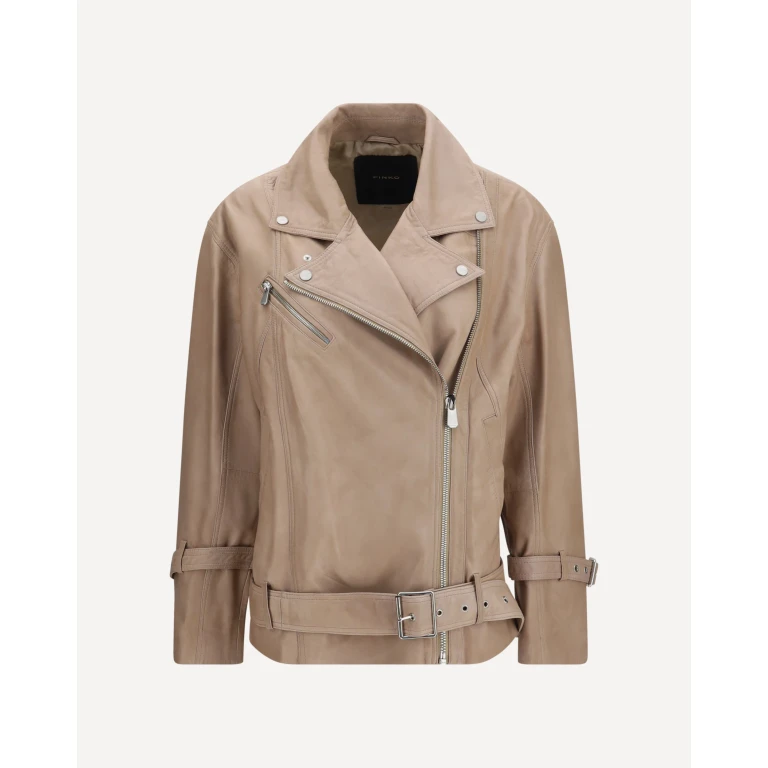 PINKO レザーバイカージャケット 女性 36
