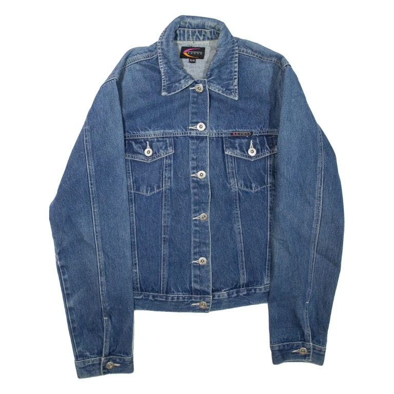 PRESIDENT STONE Mens Denim Jacket Blue M