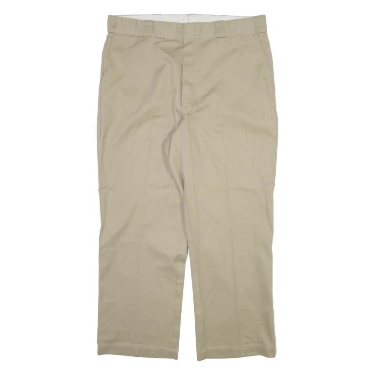 DICKIES Mens Trousers Beige Regular Straight W36 L28