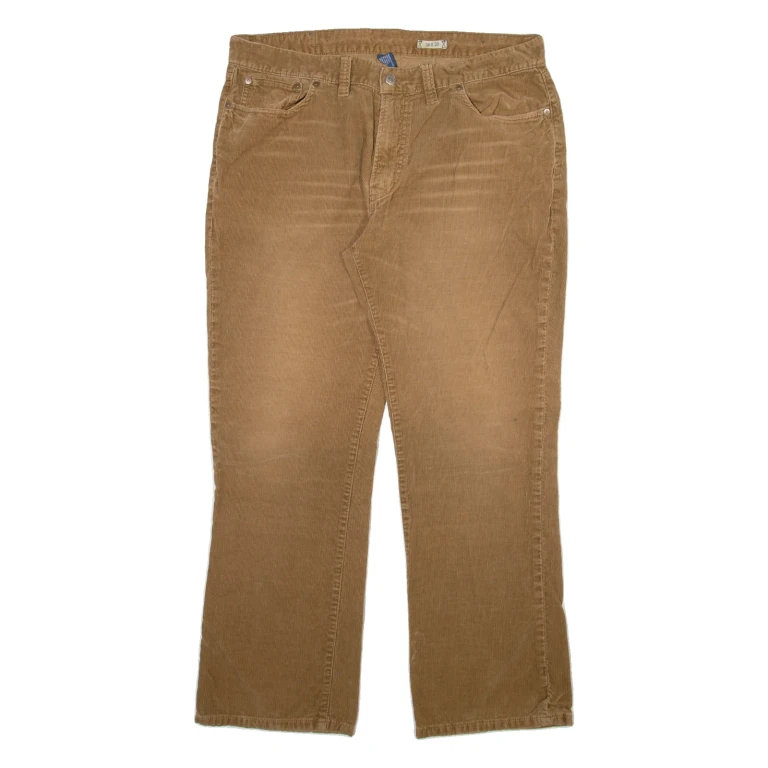 POLO RALPH LAUREN Mens Corduroy Trousers Brown Regular Straight W38 L30