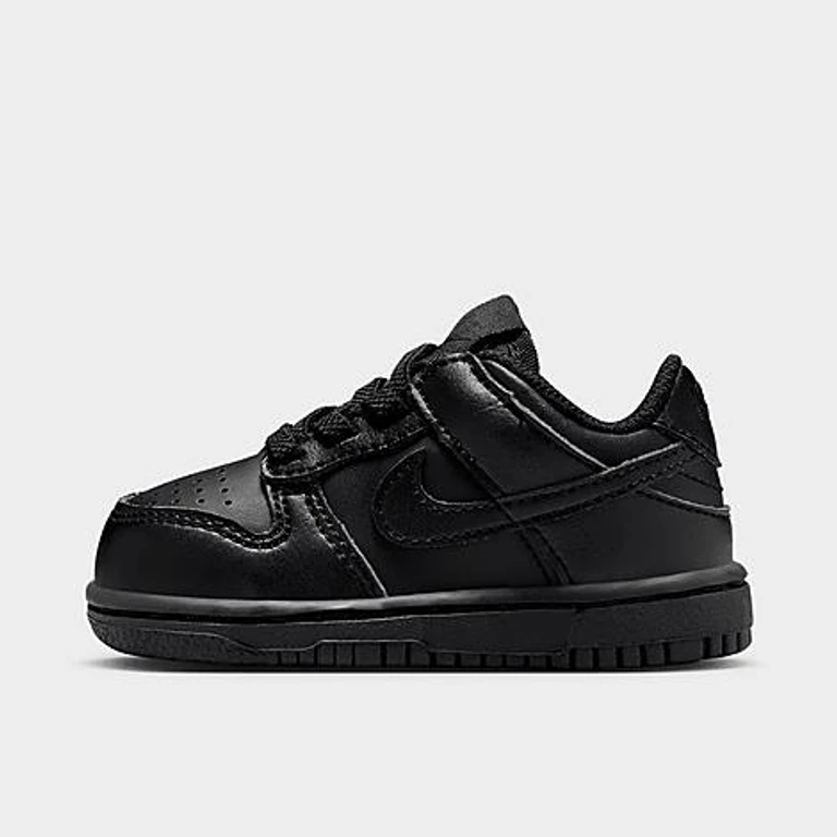 Nike Kids Toddler Dunk Low Casual Shoes in Black Size: 2.0
