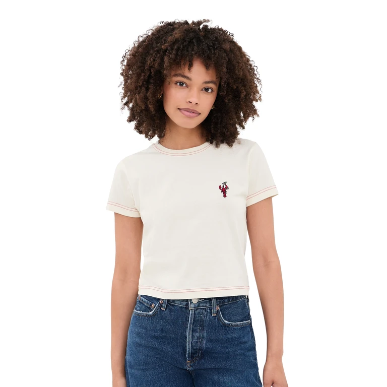 Rowing Blazers Lobster Embroidery Graphic Tee Cream S