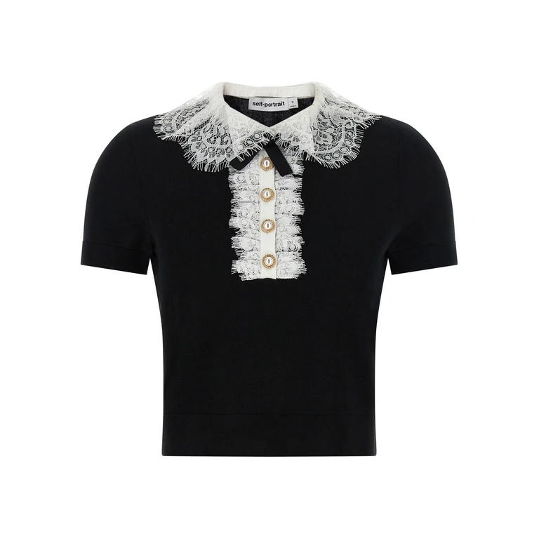 Bicolor Wool Blouse - Women