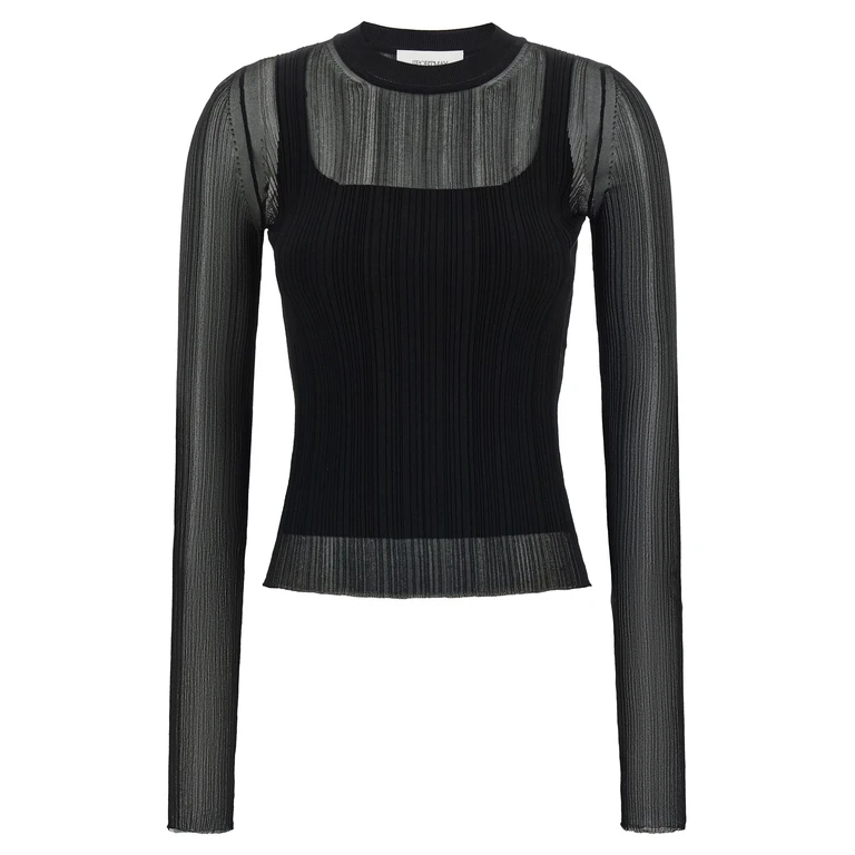 Black Viscose Cardigan Clothing - Women