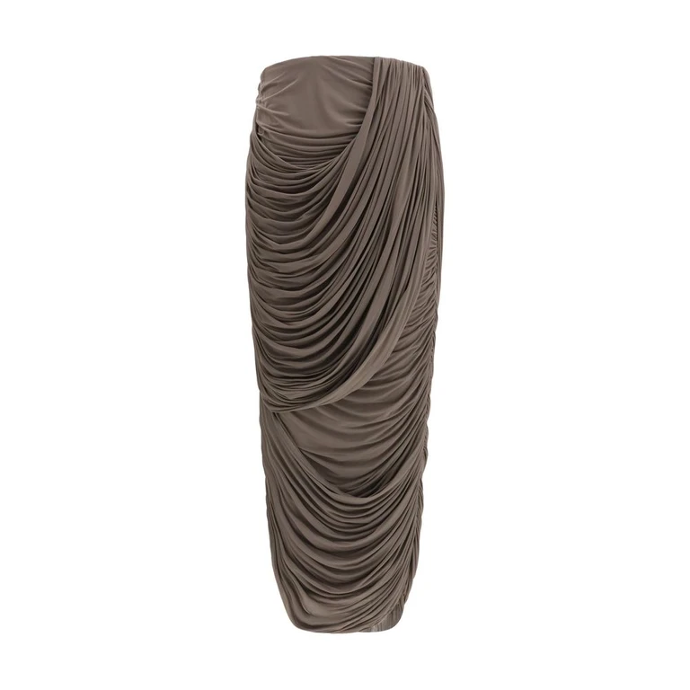 Brown Copper Midi Skirt - Women