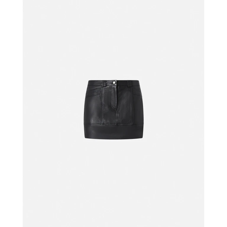 Pinko - Mini-jupe en cuir à poches - 38 (104957A2I1Z99)