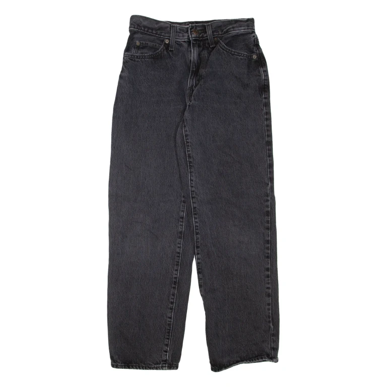 LEVI'S Womens Jeans Grey Loose Straight 90s W25 L28