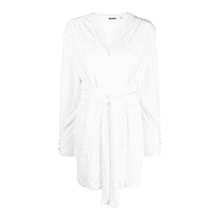 Rotate Birger Christensen Robe Courte - Blanc (100000000000000)