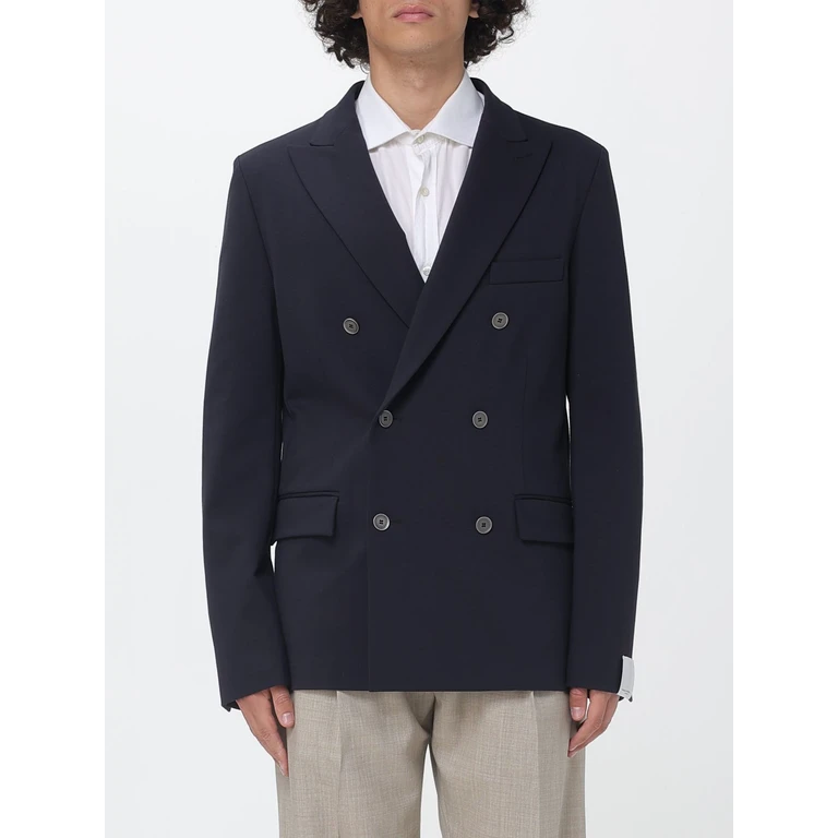 Wool Blend Double-Breasted Blazer (L02147946685)