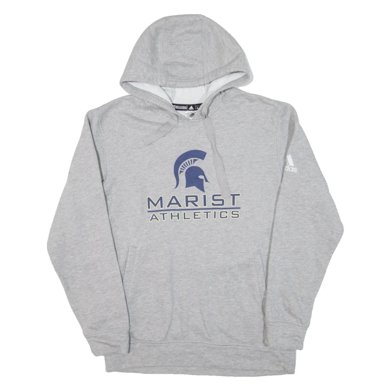 ADIDAS Marist Athletics Mens Grey Hoodie USA M