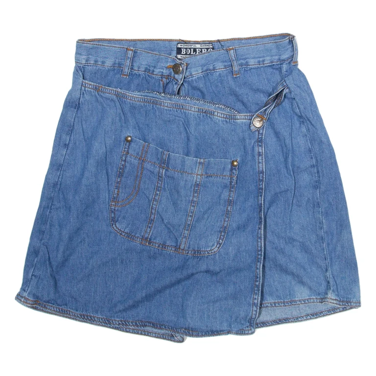 BOLERO Womens Casual Shorts Blue M W28