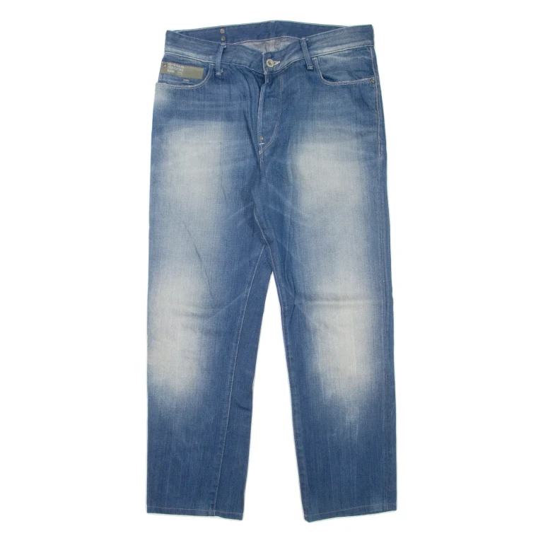 G-STAR RAW Mens Jeans Blue Regular Straight Stone Wash W33 L27