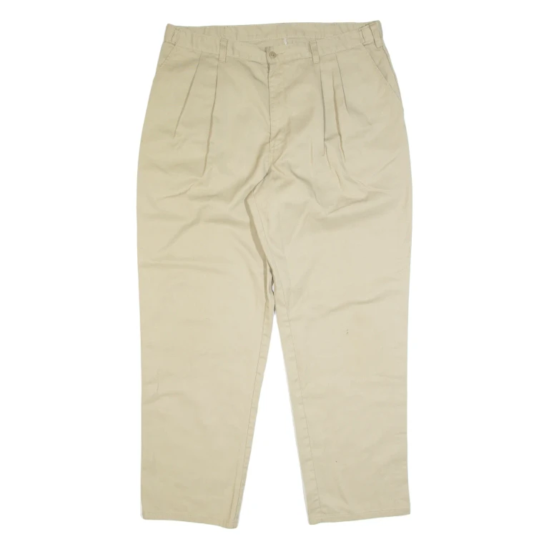 DICKIES Chino Style Workwear Mens Trousers Beige Classic Straight W38 L31