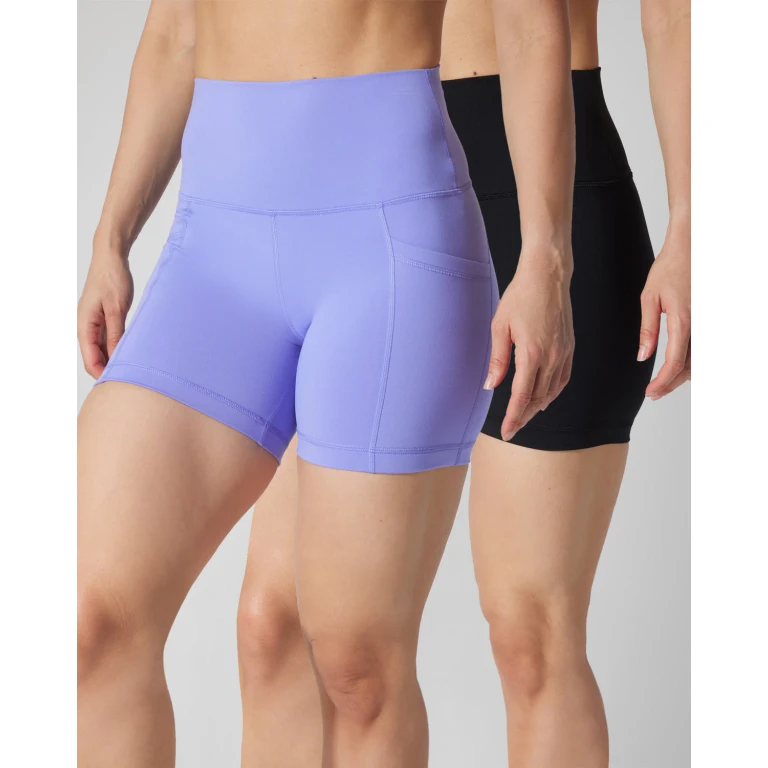 2 PK Lux 5" One Classic and One Pocketed Shorts