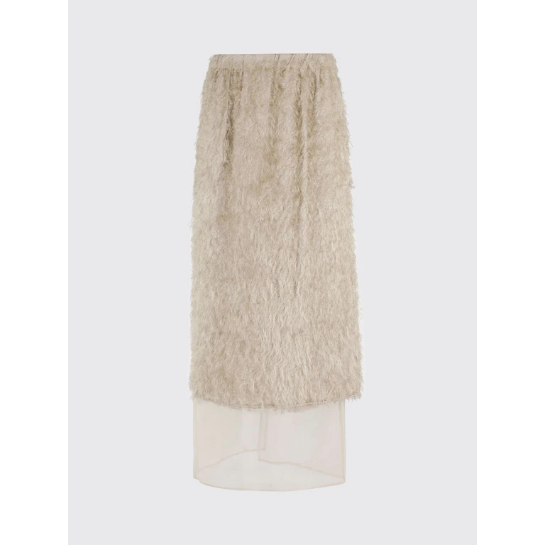 Skirt Woman color Brown (165031A5206MANDORLA)