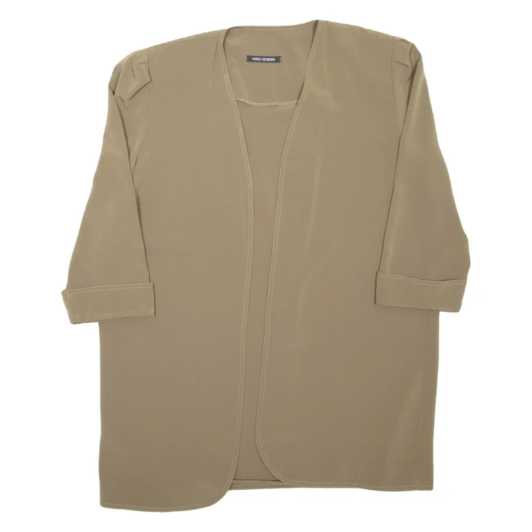 Womens Kimono Top Green Long Sleeve L