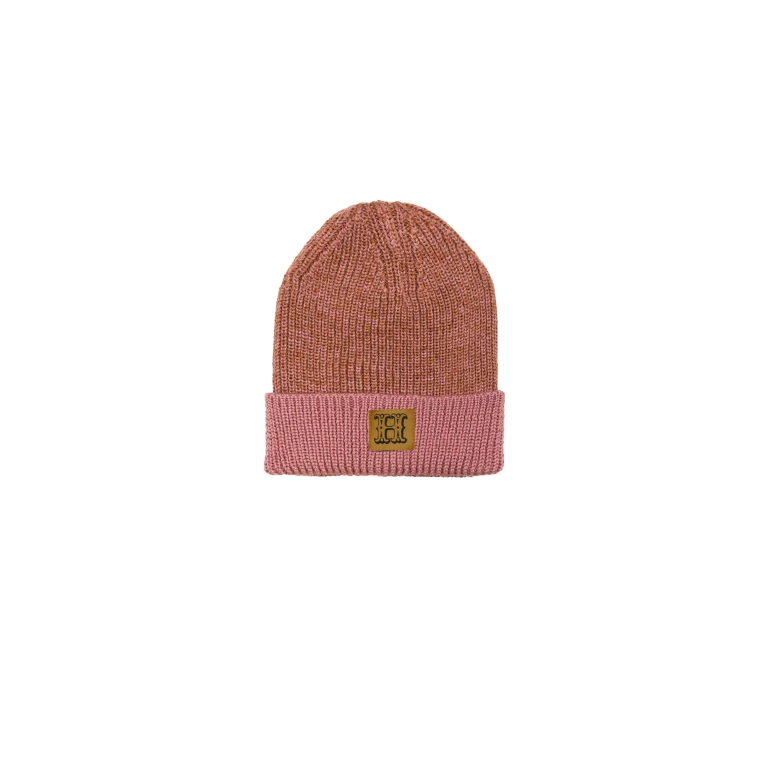 Girls Merino Wool Hat Pink - 2-6 years
