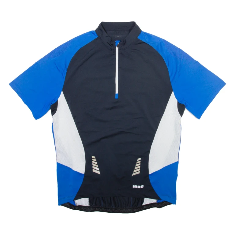 INOC Mens Jersey Blue 1/4 Zip XL