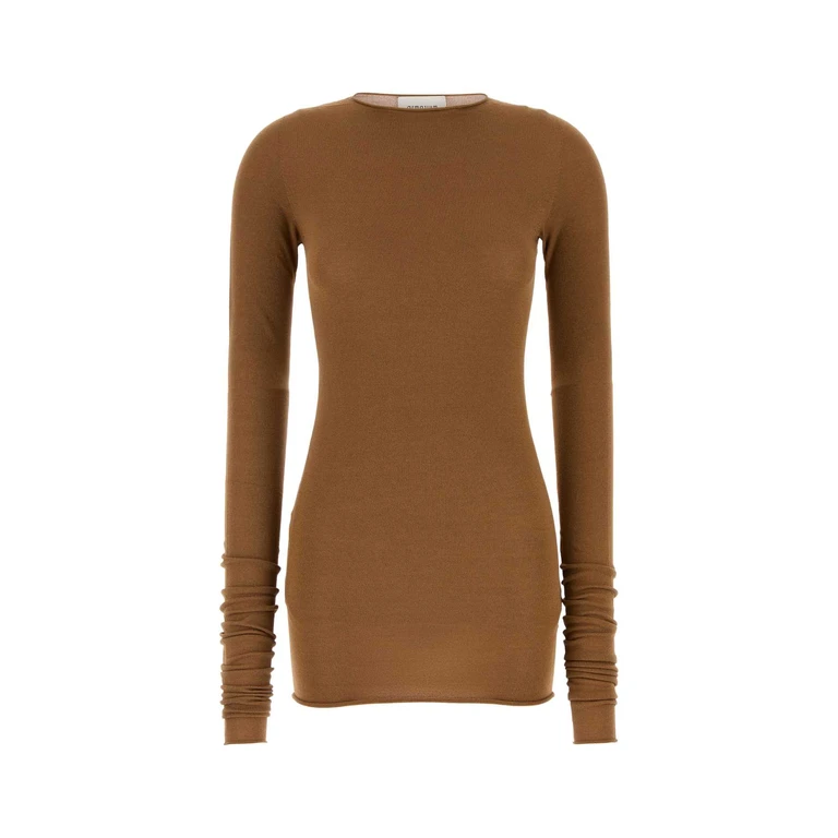 Armarium Caramel Viscose Blend Sita Top Brownish-red Exterior: Polyester Maglie - Women