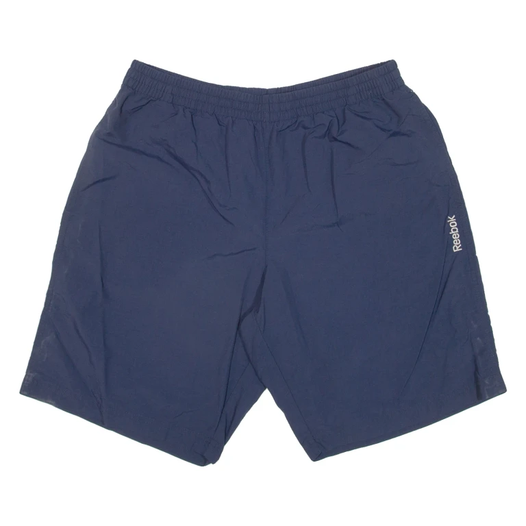 REEBOK Mens Sports Shorts Blue L W30