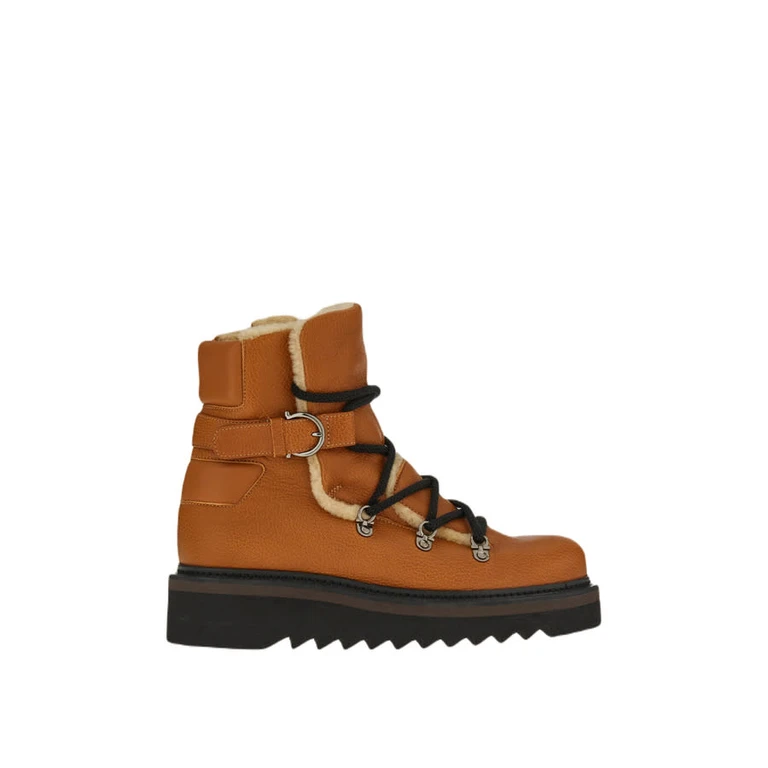 Elmo Shearling-Lined Laced Boots