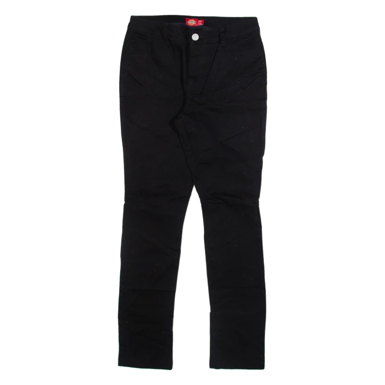 DICKIES Womens Trousers Black Slim Skinny W29 L31