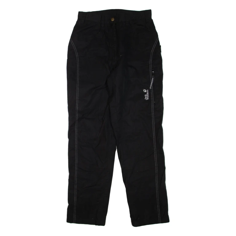 JACK WOLFSKIN Womens Trousers Black Regular Straight W28 L31