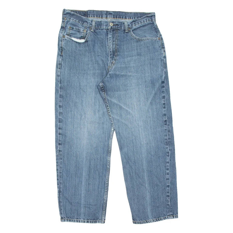 LEVI'S 550 Jeans Mens Blue Relaxed Straight Stone Wash W36 L29